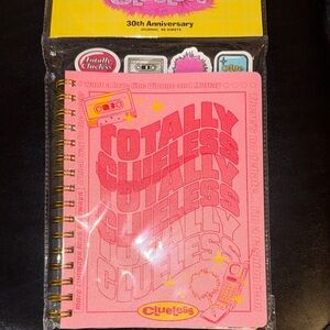 Clueless Pink Spiral Notebook/Journal, NEW